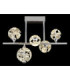 Virina Integrated LED Ceiling Light Chrome 3000K-5