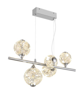Virina Integrated LED Pendant Ceiling Light Chrome 3000K-1