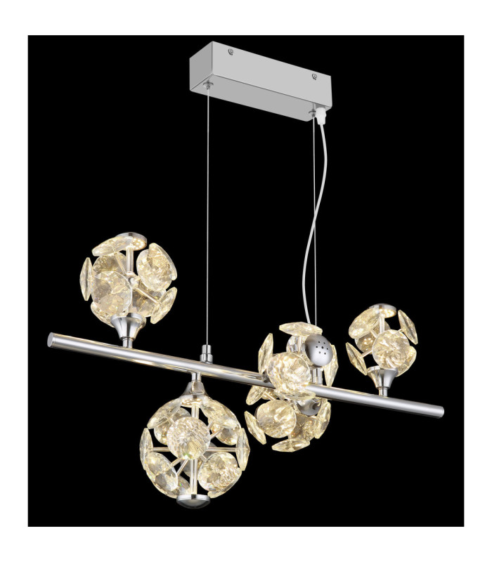Virina Integrated LED Pendant Ceiling Light Chrome 3000K-4