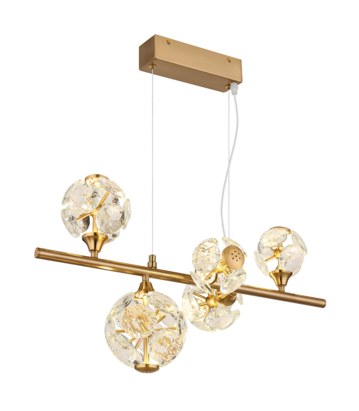 Virina Integrated LED Pendant Ceiling Light Gold Colours 3000K-1