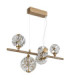 Virina Integrated LED Pendant Ceiling Light Gold Colours 3000K-2