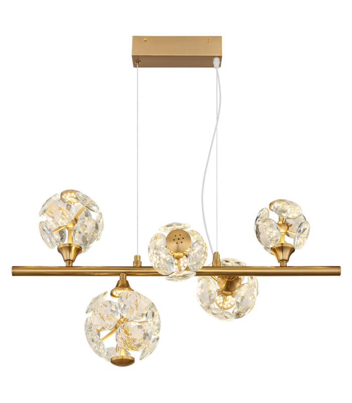 Virina Integrated LED Pendant Ceiling Light Gold Colours 3000K-3