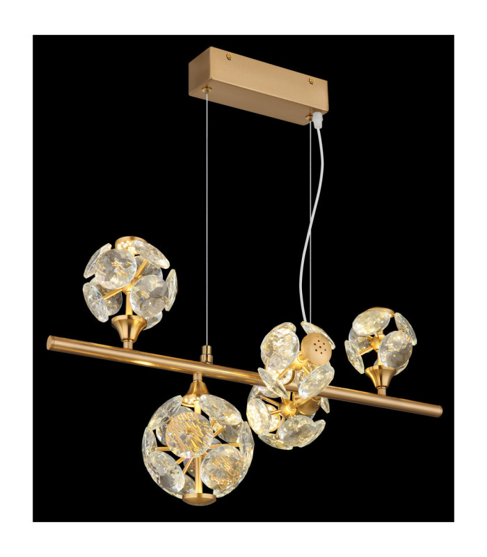 Virina Integrated LED Pendant Ceiling Light Gold Colours 3000K-4