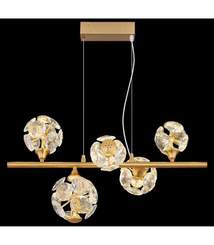 Virina Integrated LED Pendant Ceiling Light Gold Colours 3000K-5