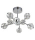 Virina Integrated LED Multi Arm Semi Flush Ceiling Lamp Chrome 3000K-2