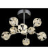 Virina Integrated LED Multi Arm Semi Flush Ceiling Lamp Chrome 3000K-3
