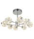 Virina Integrated LED Multi Arm Semi Flush Ceiling Lamp Chrome 3000K-4