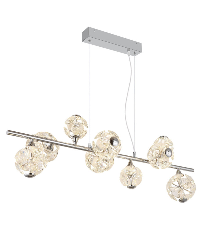 Virina Integrated LED Bar Pendant Ceiling Light Chrome 3000K-1