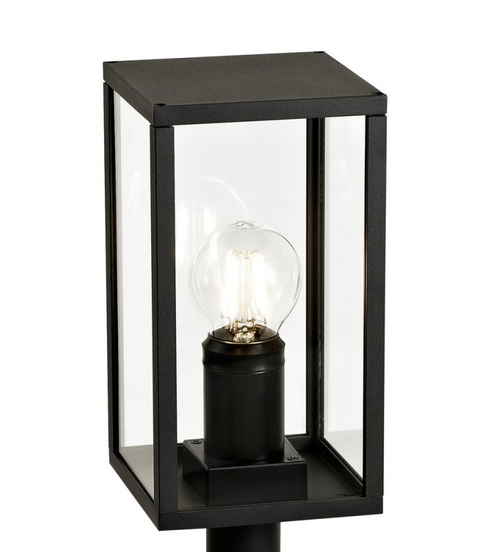 Short Post, 1 x E27, IP54, Graphite Black - 6