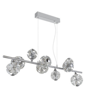 Virina Integrated LED Bar Pendant Ceiling Light Chrome 3000K-2