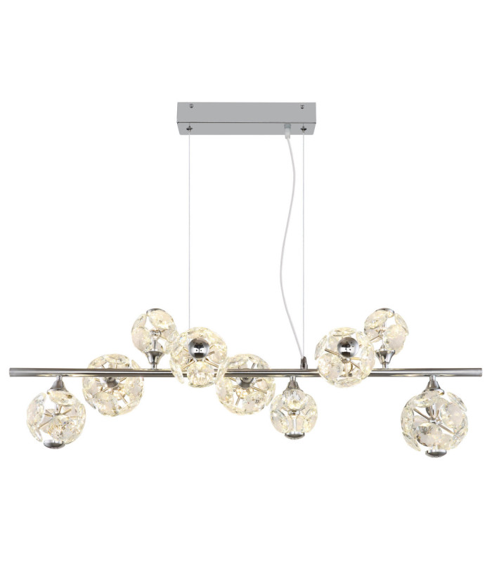 Virina Integrated LED Bar Pendant Ceiling Light Chrome 3000K-3