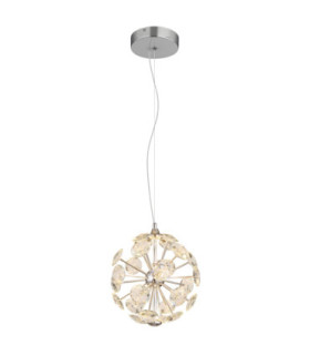 Virina 28cm Integrated LED Pendant Ceiling Light Chrome 3000K-1