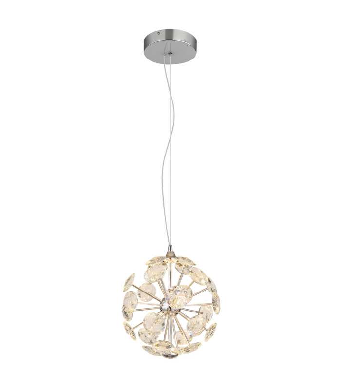 Virina 28cm Integrated LED Pendant Ceiling Light Chrome 3000K-1