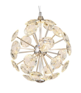 Virina 28cm Integrated LED Pendant Ceiling Light Chrome 3000K-3
