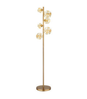 Virina Integrated LED Glass Floor Lamp Gold Colours 3000K-1