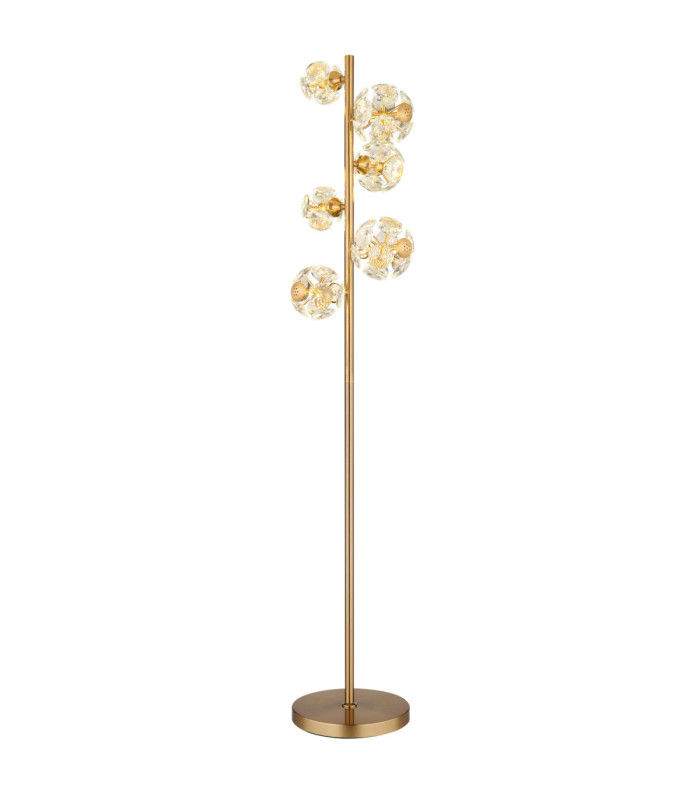 Virina Integrated LED Glass Floor Lamp Gold Colours 3000K-1