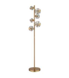 Virina Integrated LED Glass Floor Lamp Gold Colours 3000K-2