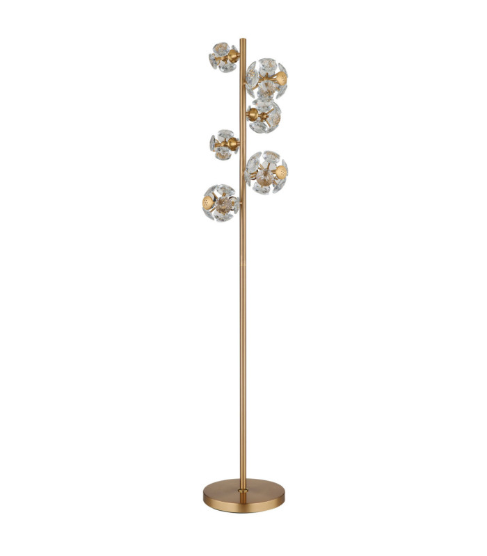Virina Integrated LED Glass Floor Lamp Gold Colours 3000K-2