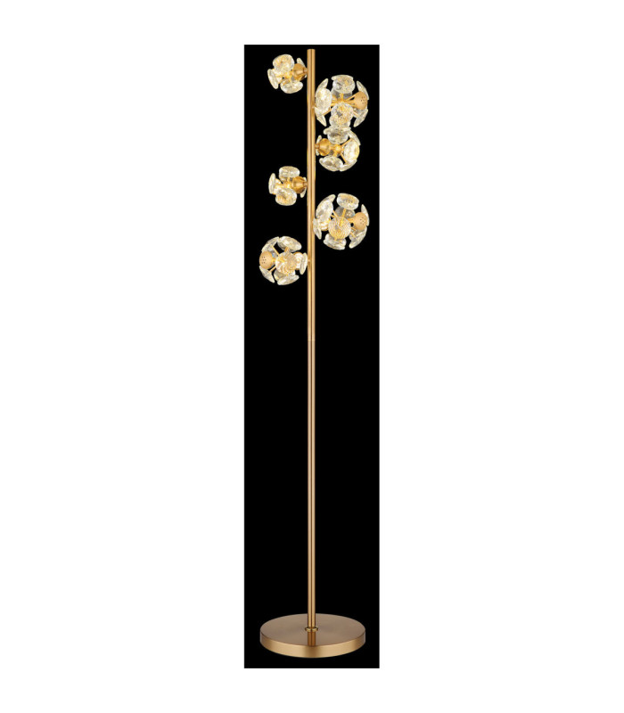 Virina Integrated LED Glass Floor Lamp Gold Colours 3000K-4