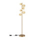 Virina Integrated LED Glass Floor Lamp Gold Colours 3000K-5