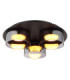 Higgins Shade Cluster Ceiling Light Black Brushed 3x GX53 1800K-1
