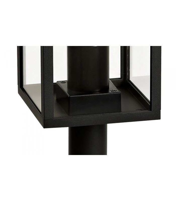 Short Post, 1 x E27, IP54, Graphite Black - 8