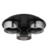 Higgins Shade Cluster Ceiling Light Black Brushed 3x GX53 1800K-2