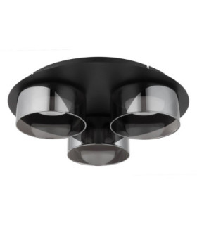 Higgins Shade Cluster Ceiling Light Black Brushed 3x GX53 1800K-2