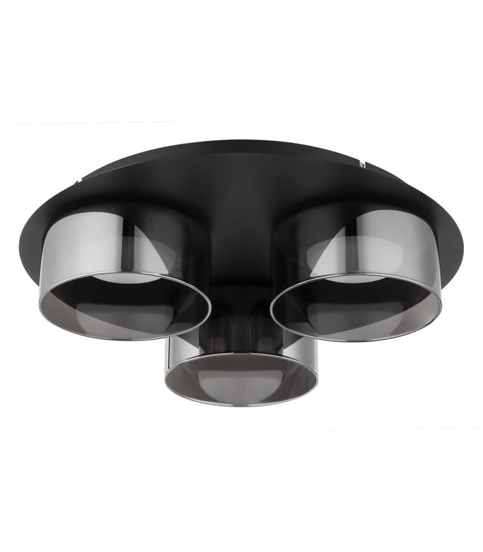 Higgins Shade Cluster Ceiling Light Black Brushed 3x GX53 1800K-2