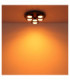 Higgins Shade Cluster Ceiling Light Black Brushed 3x GX53 1800K-4
