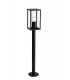 Tall Bollard Post, 1 x E27, IP54, Graphite Black - 1