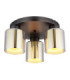 Felicia Shade Cluster Ceiling Light Matt Gunmetal 3x E27-1
