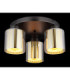 Felicia Shade Cluster Ceiling Light Matt Gunmetal 3x E27-3