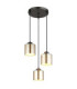 Felicia Cluster Pendant Ceiling Light Matt Gunmetal 3x E27-1