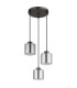 Felicia Cluster Pendant Ceiling Light Matt Gunmetal 3x E27-2