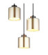Felicia Cluster Pendant Ceiling Light Matt Gunmetal 3x E27-3
