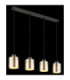 Felicia Bar Pendant Ceiling Light Matt Gunmetal 4x E27-5