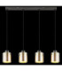 Felicia Bar Pendant Ceiling Light Matt Gunmetal 4x E27-6