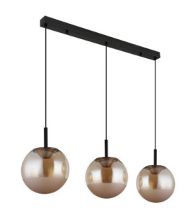 Severin Integrated LED Bar Pendant Ceiling Light Matt Black 3000K-2