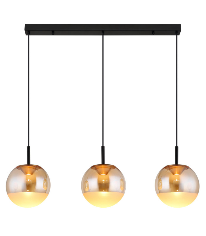 Severin Integrated LED Bar Pendant Ceiling Light Matt Black 3000K-3