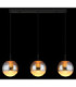Severin Integrated LED Bar Pendant Ceiling Light Matt Black 3000K-6