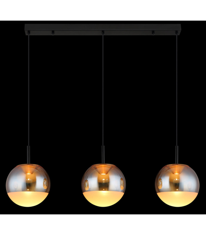 Severin Integrated LED Bar Pendant Ceiling Light Matt Black 3000K-6
