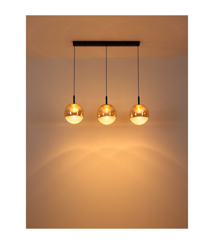 Severin Integrated LED Bar Pendant Ceiling Light Matt Black 3000K-7