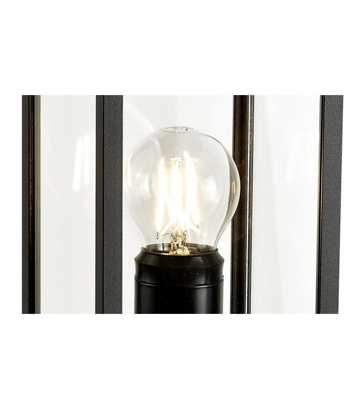 Tall Bollard Post, 1 x E27, IP54, Graphite Black - 7