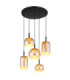 Severin Integrated LED Cluster Pendant Ceiling Light Matt Black 3000K-1