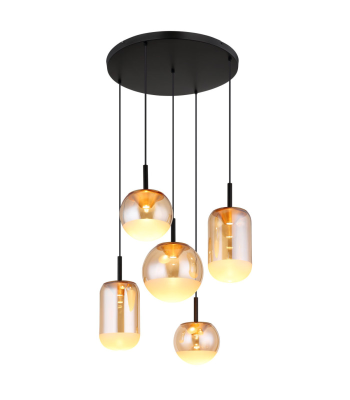 Severin Integrated LED Cluster Pendant Ceiling Light Matt Black 3000K-1