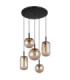 Severin Integrated LED Cluster Pendant Ceiling Light Matt Black 3000K-2