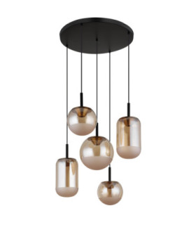 Severin Integrated LED Cluster Pendant Ceiling Light Matt Black 3000K-2