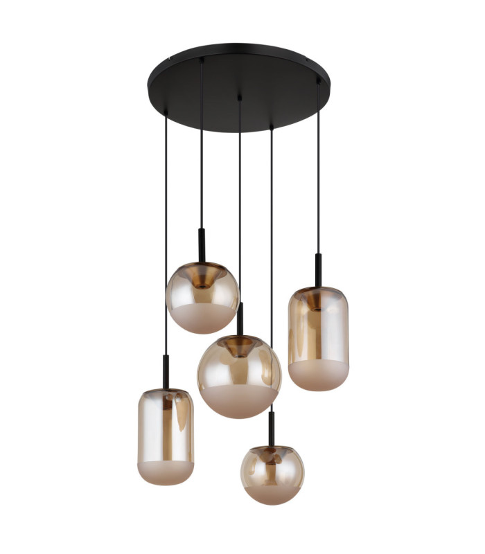 Severin Integrated LED Cluster Pendant Ceiling Light Matt Black 3000K-2