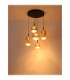 Severin Integrated LED Cluster Pendant Ceiling Light Matt Black 3000K-4